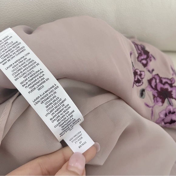 Whbm - Petite Off-The-Shoulder Embroidered Top - Picture 6 of 6